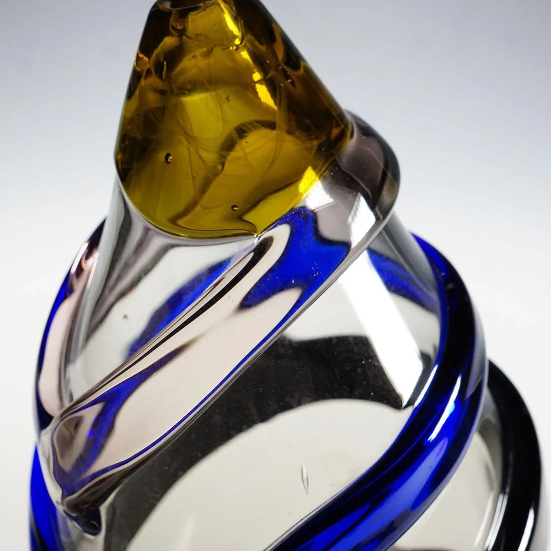 Vintage Murano Sasso Glass Vase by Luciano Gaspari for Salviati & C. Ca. 1960 - 4