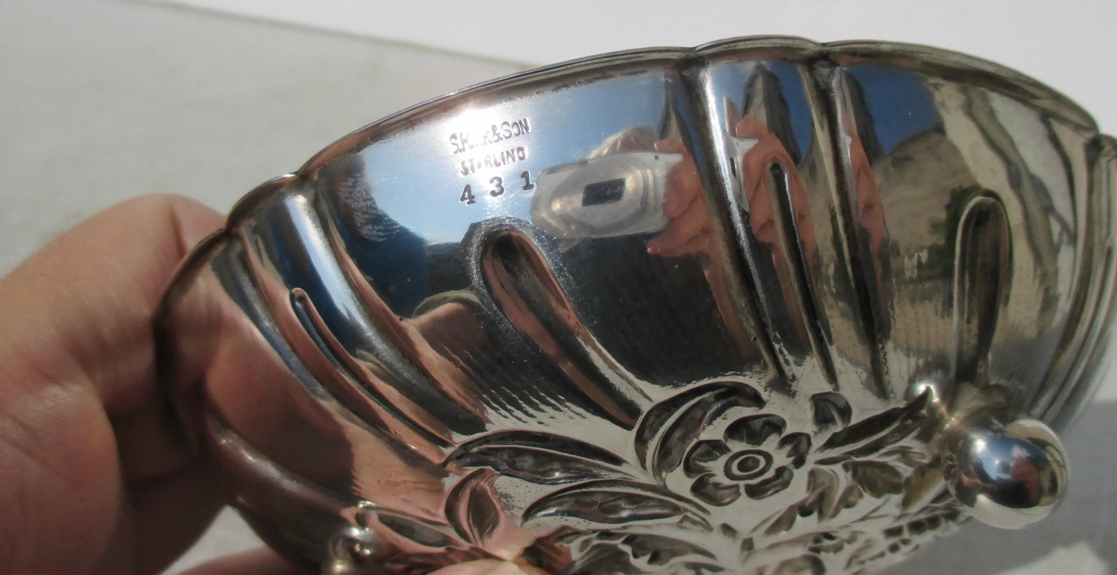 Sterling Silver Cabdy Dish by Kirk & Son Circa 1940s - 4