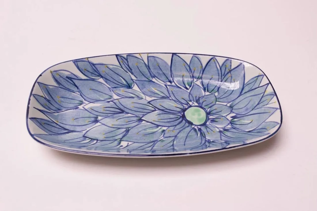 Beth Breyen for Royal Copenhagen Fajance Porcelain "Floral" Dish - 9