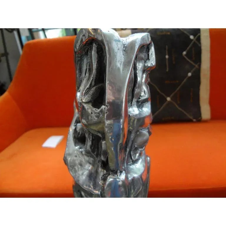 1970's Vintage Gary Brandt Signed Abstract Brutalist Sculpture - 11