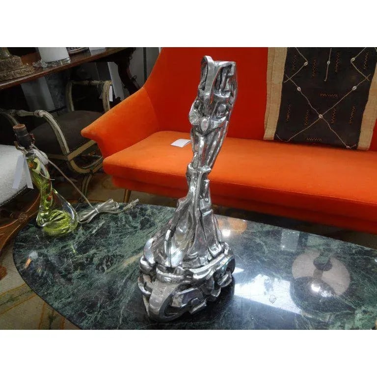 1970's Vintage Gary Brandt Signed Abstract Brutalist Sculpture - 3