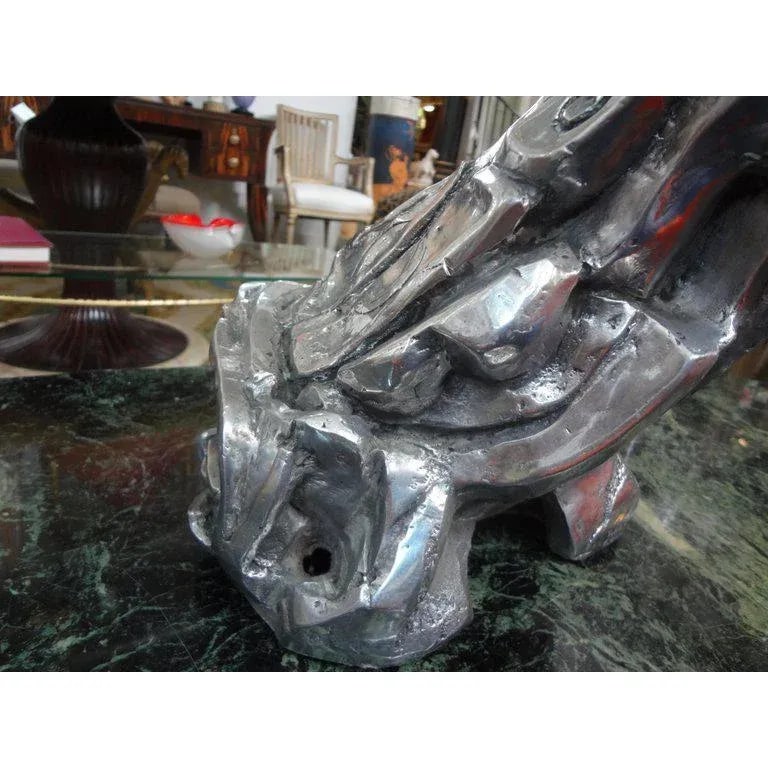 1970's Vintage Gary Brandt Signed Abstract Brutalist Sculpture - 4