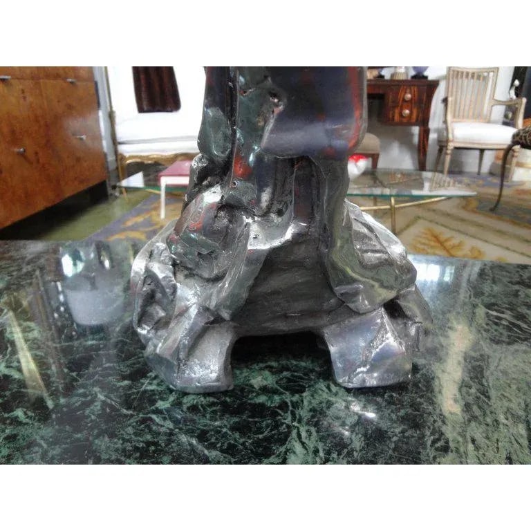 1970's Vintage Gary Brandt Signed Abstract Brutalist Sculpture - 7