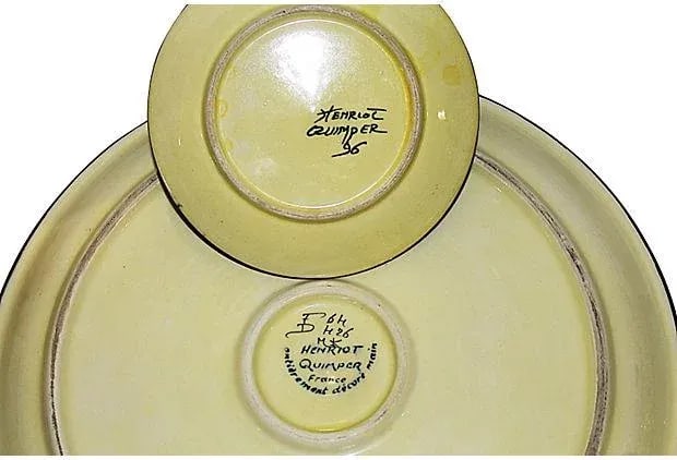 Henriot Quimper Tea Set - 35 Pieces - 7