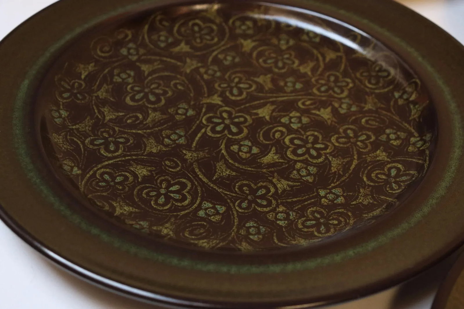 Set of Eight Vintage Franciscan "Madeira" Pottery Earthernware Dinner Plates - 5