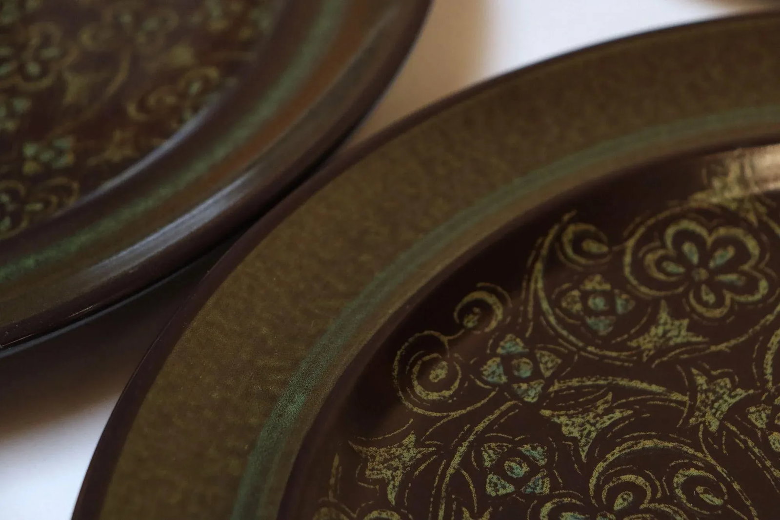 Set of Eight Vintage Franciscan "Madeira" Pottery Earthernware Dinner Plates - 7