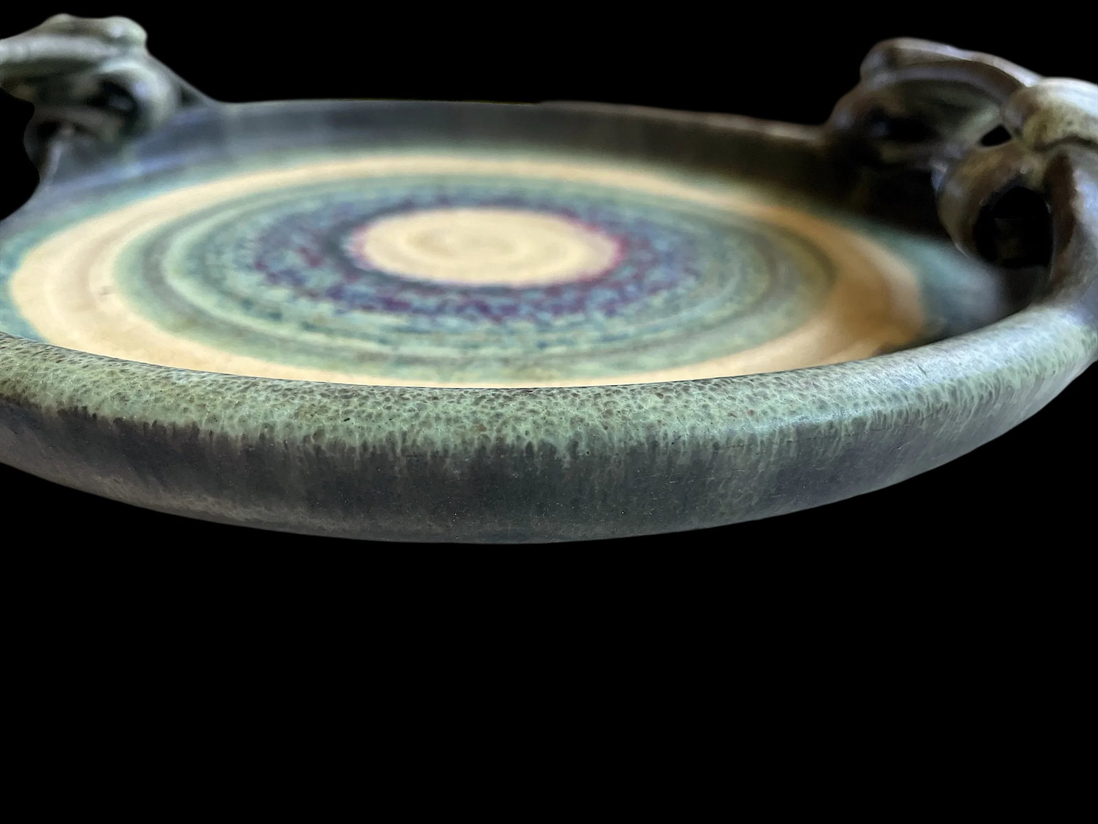 Handmade Greek Studio Ceramic Art Tray by Christos Tsimbourlas - 8