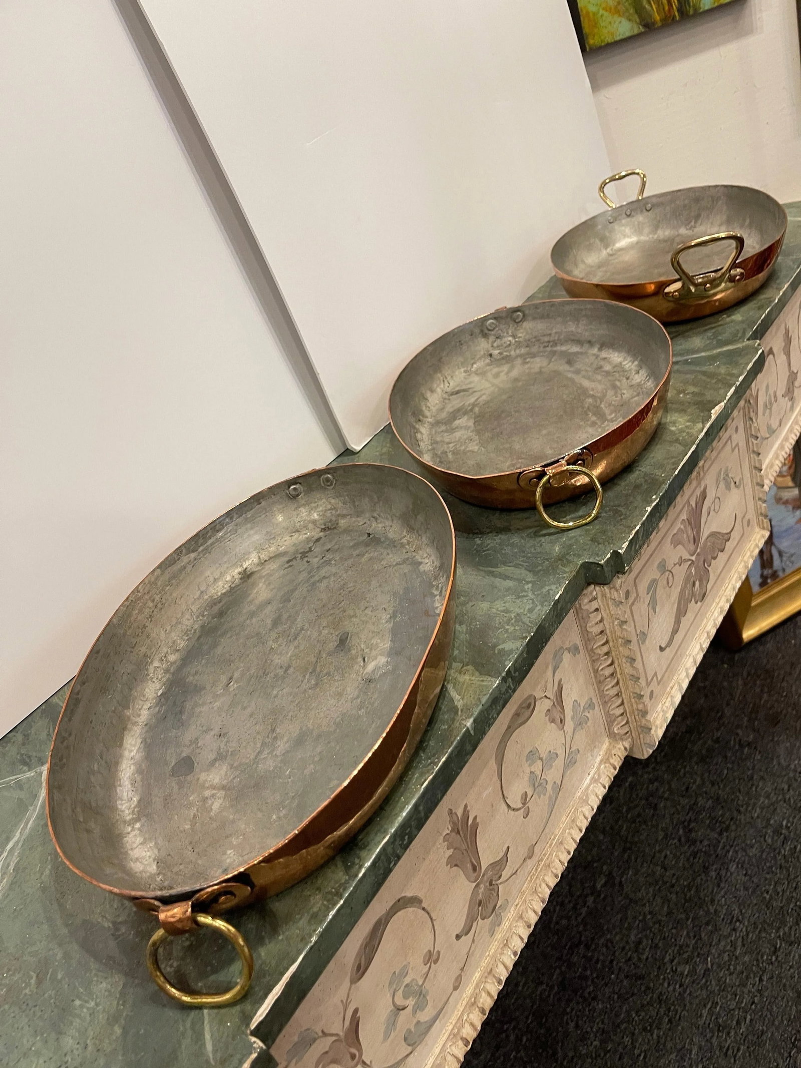 French Three Copper Sauce Pans in Different Sizes, 19th Century - Set of 3 - 5