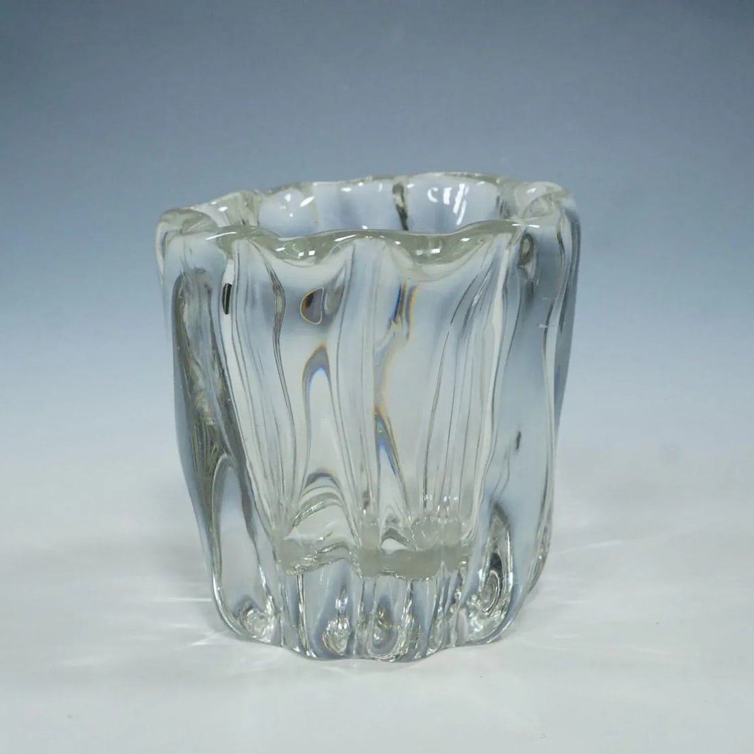 Large Stump of a Tree Art Glass Bowl by Tapio Wirkkala for Iittala 1951 - 2