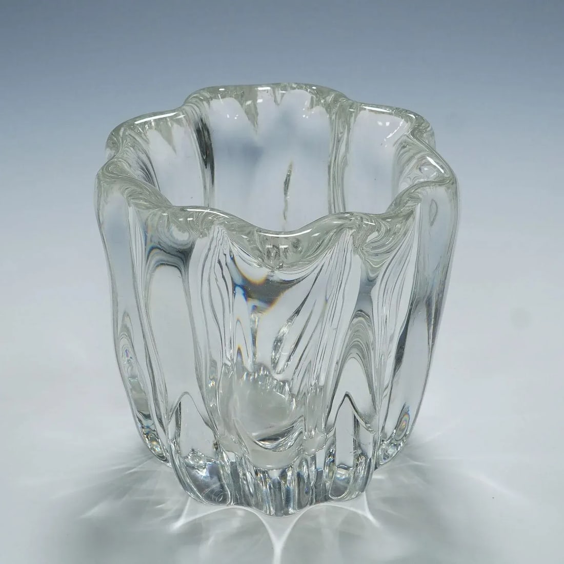Large Stump of a Tree Art Glass Bowl by Tapio Wirkkala for Iittala 1951 - 4