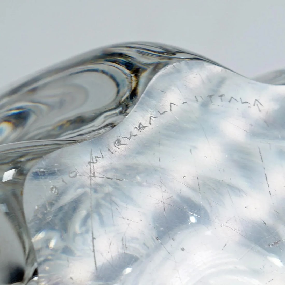Large Stump of a Tree Art Glass Bowl by Tapio Wirkkala for Iittala 1951 - 6