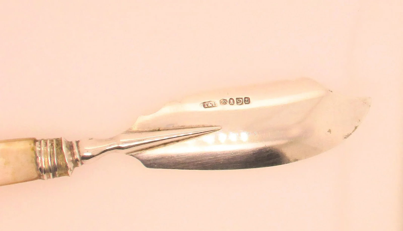 Antique 1837 English Sterling Silver Butter Knife - 3