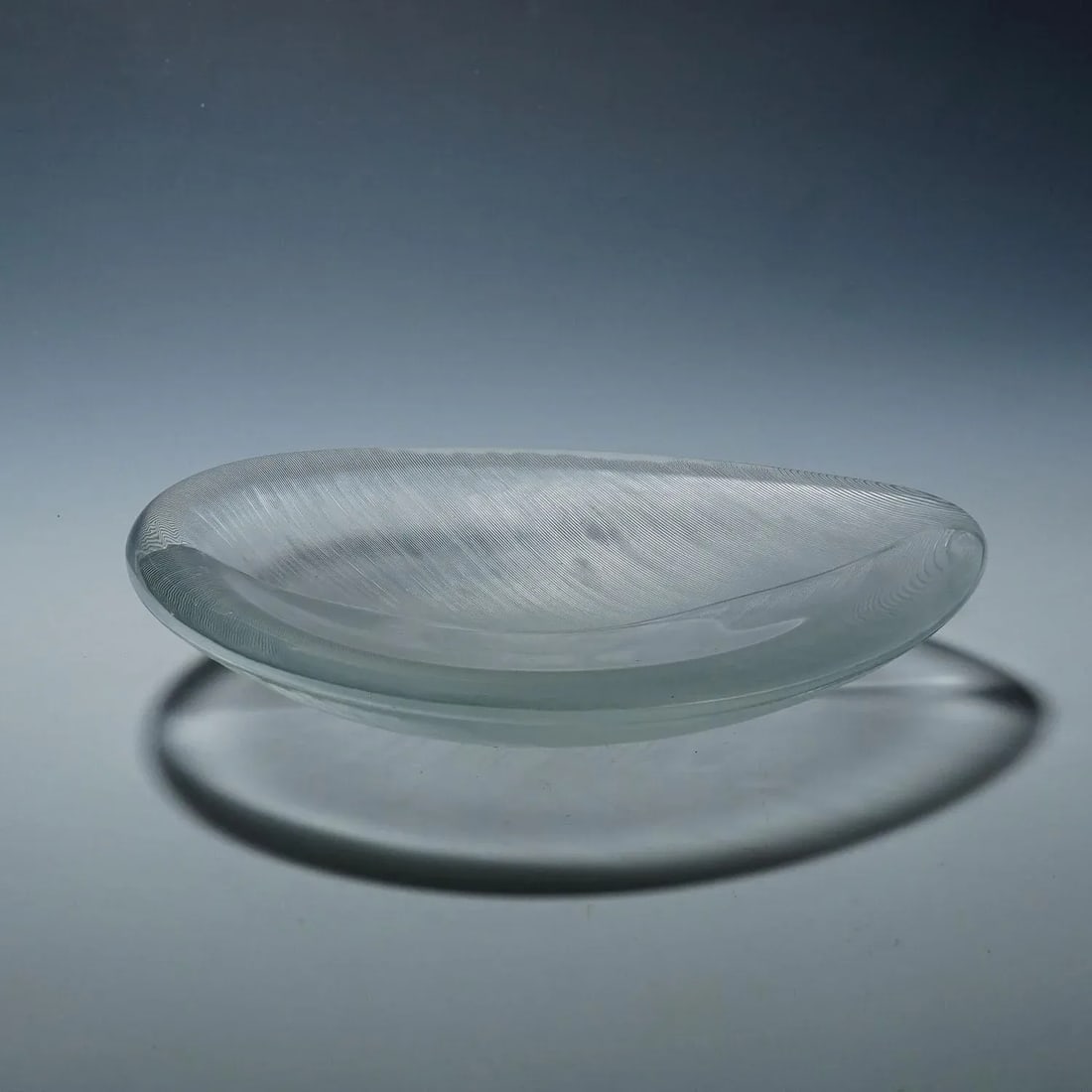 Large Vintage Art Glass Bowl by Tapio Wirkkala for Iittala 1950s - 6