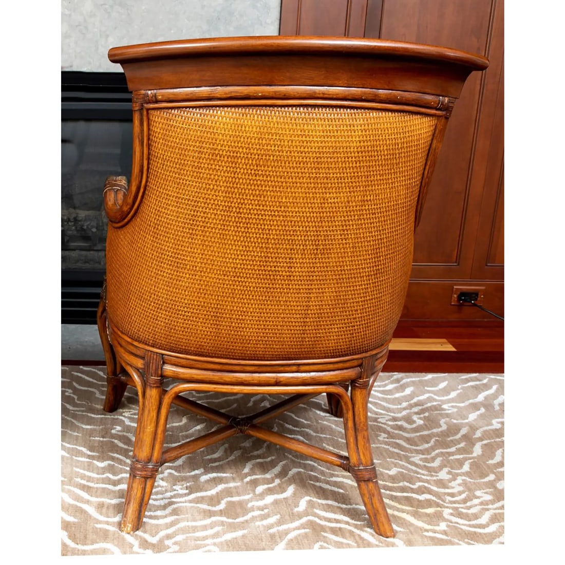 A Pair Ethan Allen Bermuda Upholstered Chair - 8