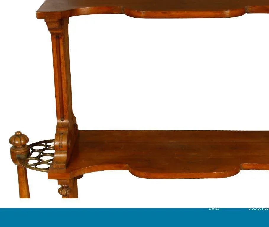 Antique English Two-Tier Etagere Hall Stand - 3