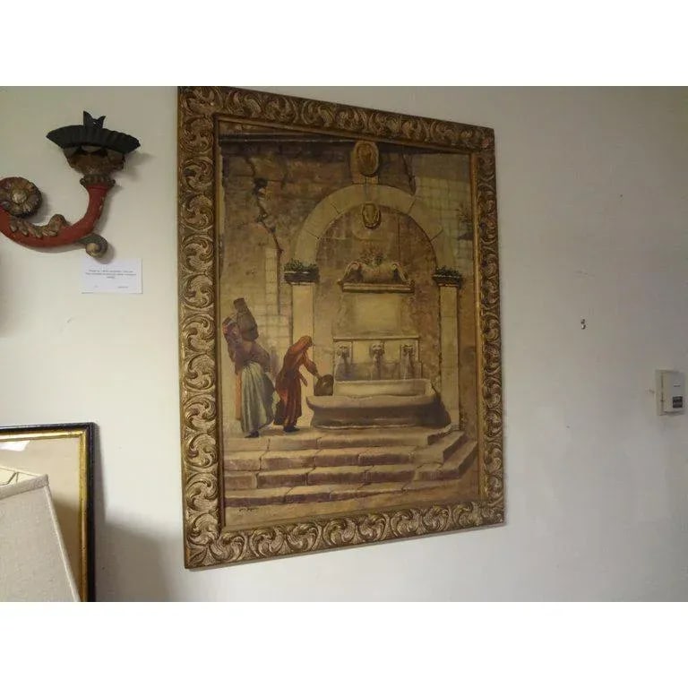 1920s Louis Saphier Signed Orientalist Scene Oil on Canvas - 3