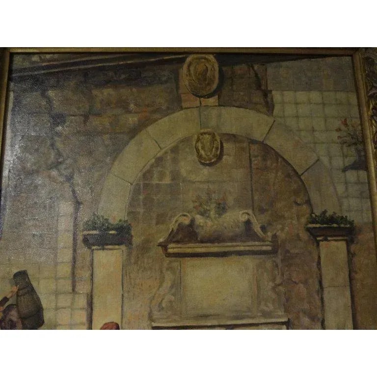 1920s Louis Saphier Signed Orientalist Scene Oil on Canvas - 4