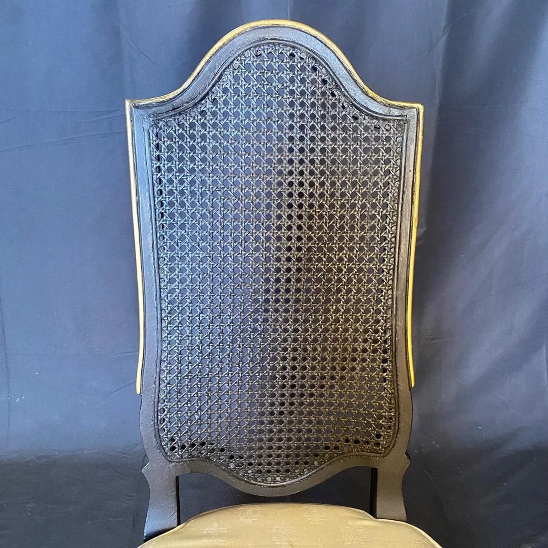 French Louis XV Style Leather Top Writing Desk With Matching Desk Chair -A Set - 8