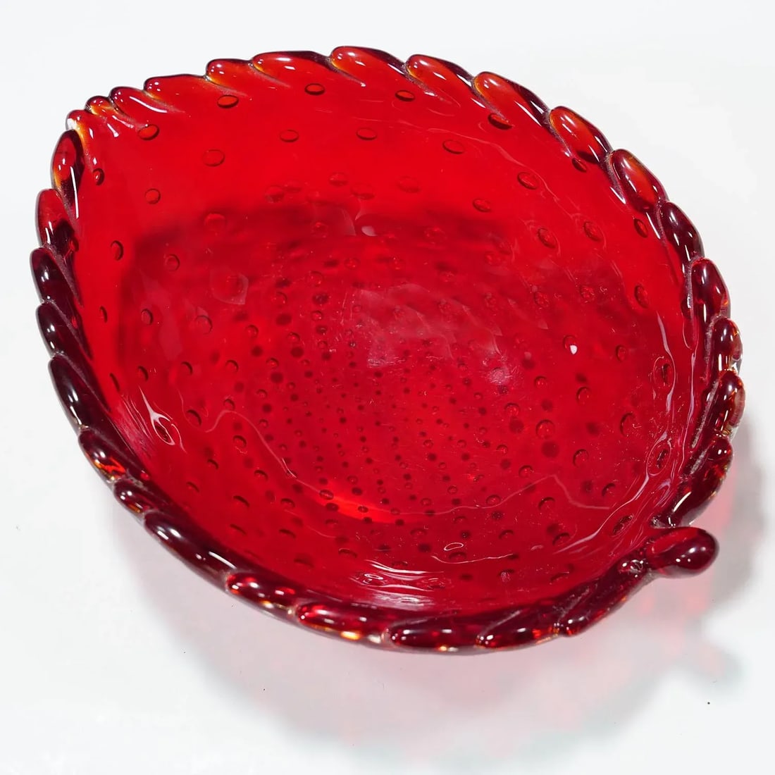 Small Leaf Bowl by Tyra Lundgren for Venini - 2