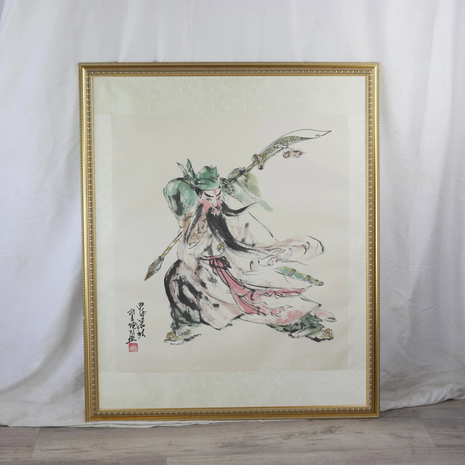 Traditional Chinese Ink Painting of Guan Yu - 12