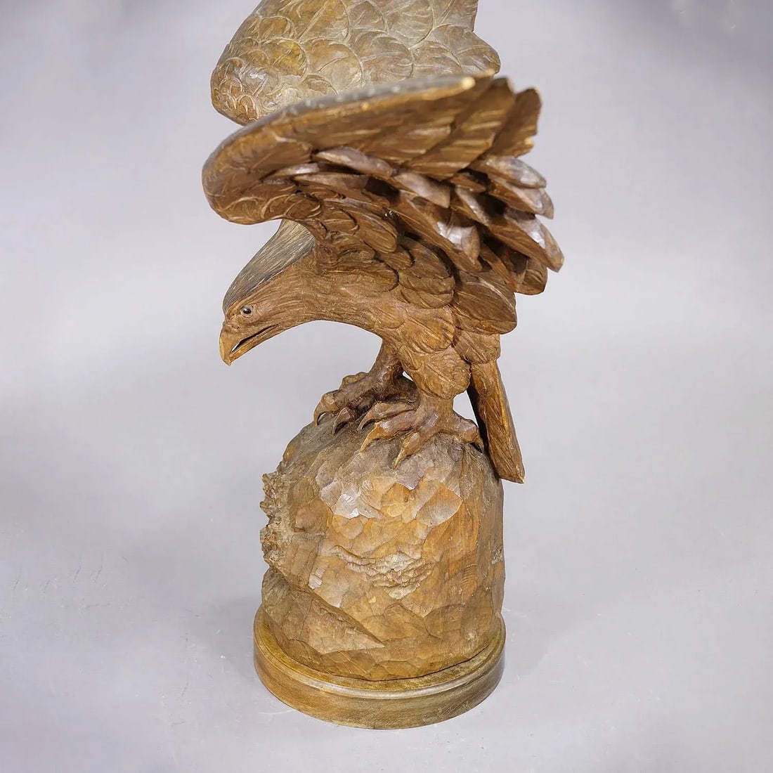 Large Hand-Carved Statue of an Eagle, Black Forest Ca. 1900 - 5
