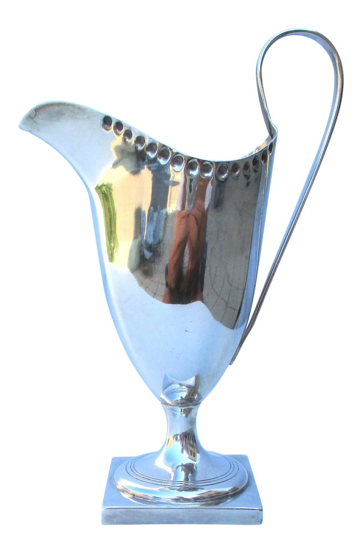 Antique 1800s English Helmet Shaped Milk Pitcher (1 of 7)