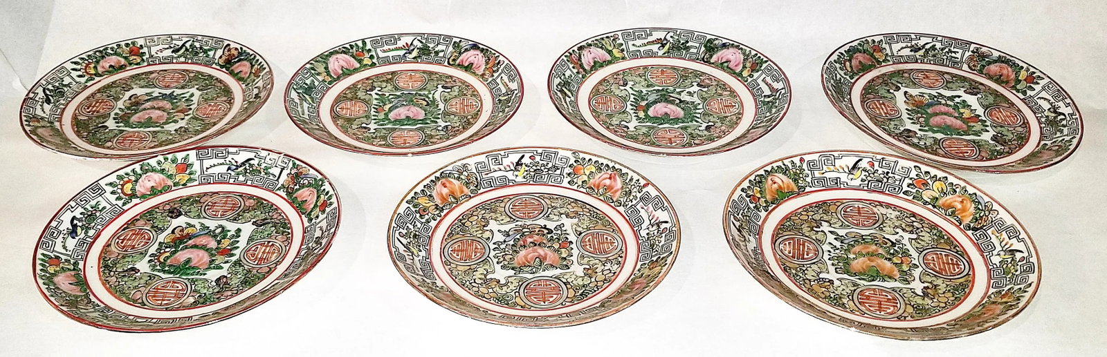 Chinese Famille Rose Small Plates 1920-30s, Set of 12 - 11