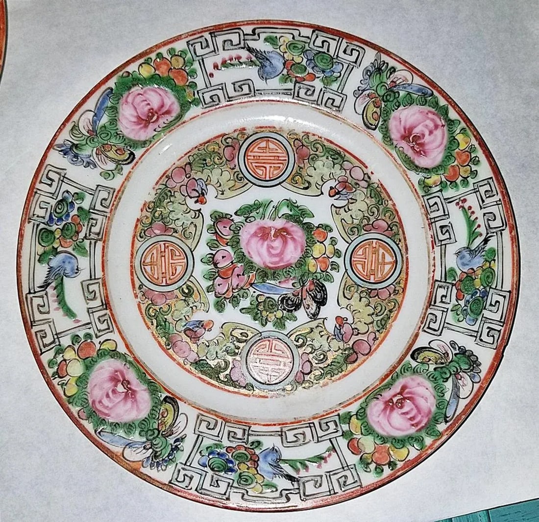 Chinese Famille Rose Small Plates 1920-30s, Set of 12 - 3