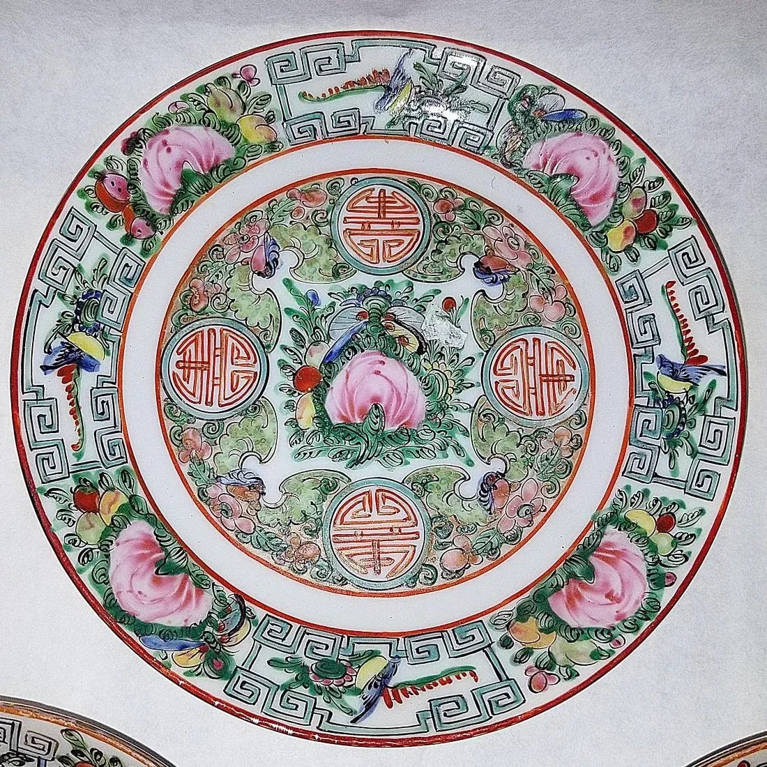 Chinese Famille Rose Small Plates 1920-30s, Set of 12 - 4