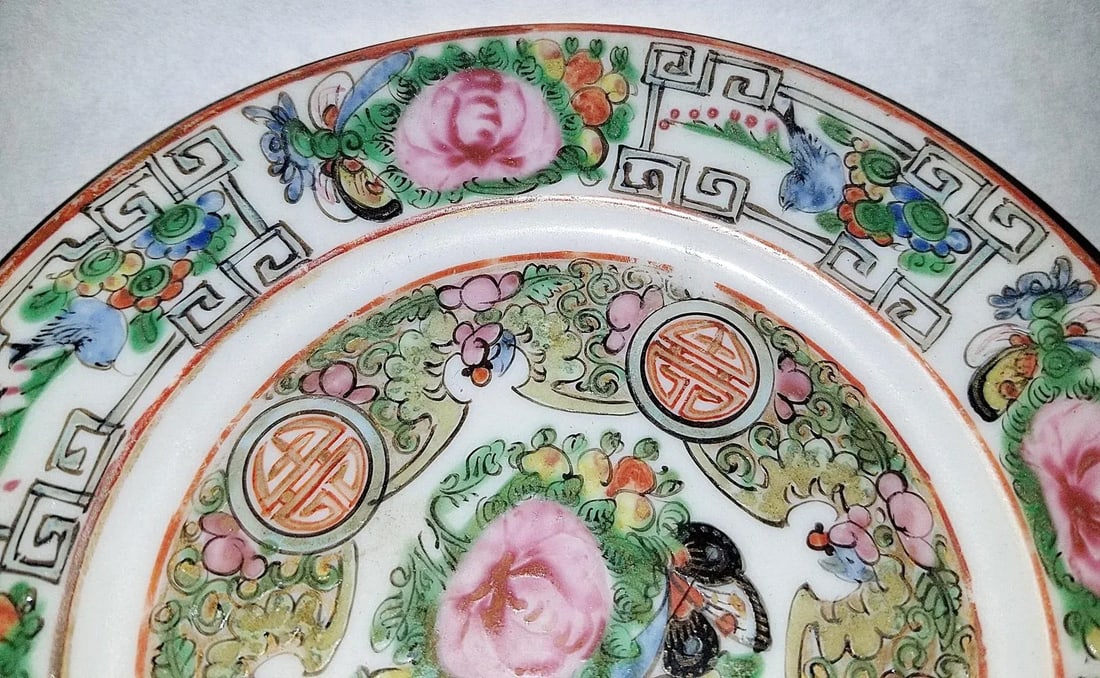 Chinese Famille Rose Small Plates 1920-30s, Set of 12 - 6