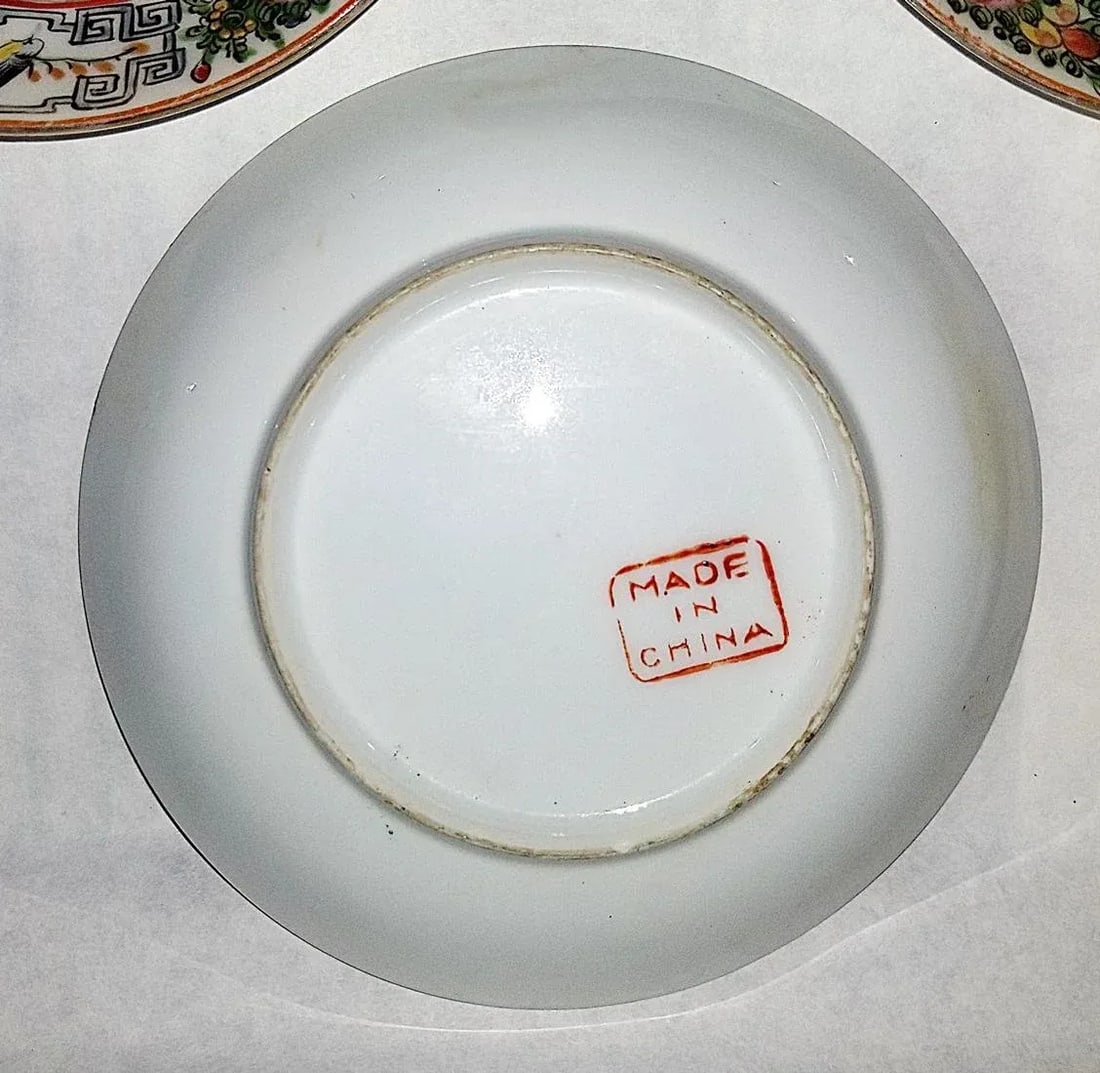 Chinese Famille Rose Small Plates 1920-30s, Set of 12 - 9