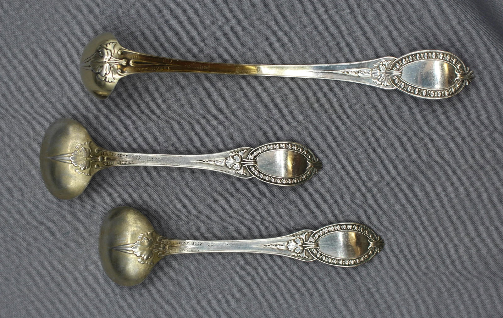 1859 Tiffany & Co Sterling Silver Condiment Ladle and Master Salt Spoons - 2