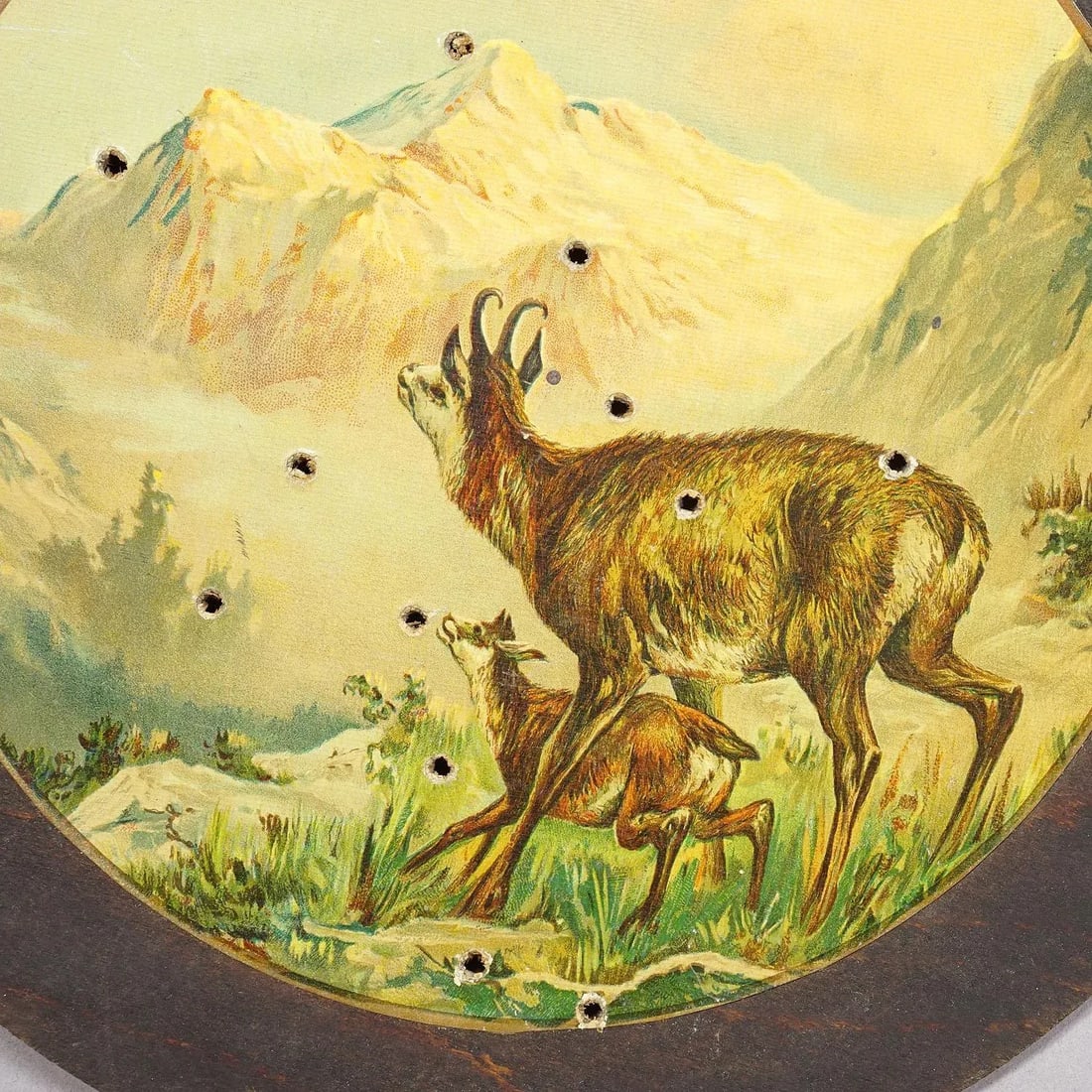 Antique Honor Target With Chamois and Eagle, Germany 1931 - 2