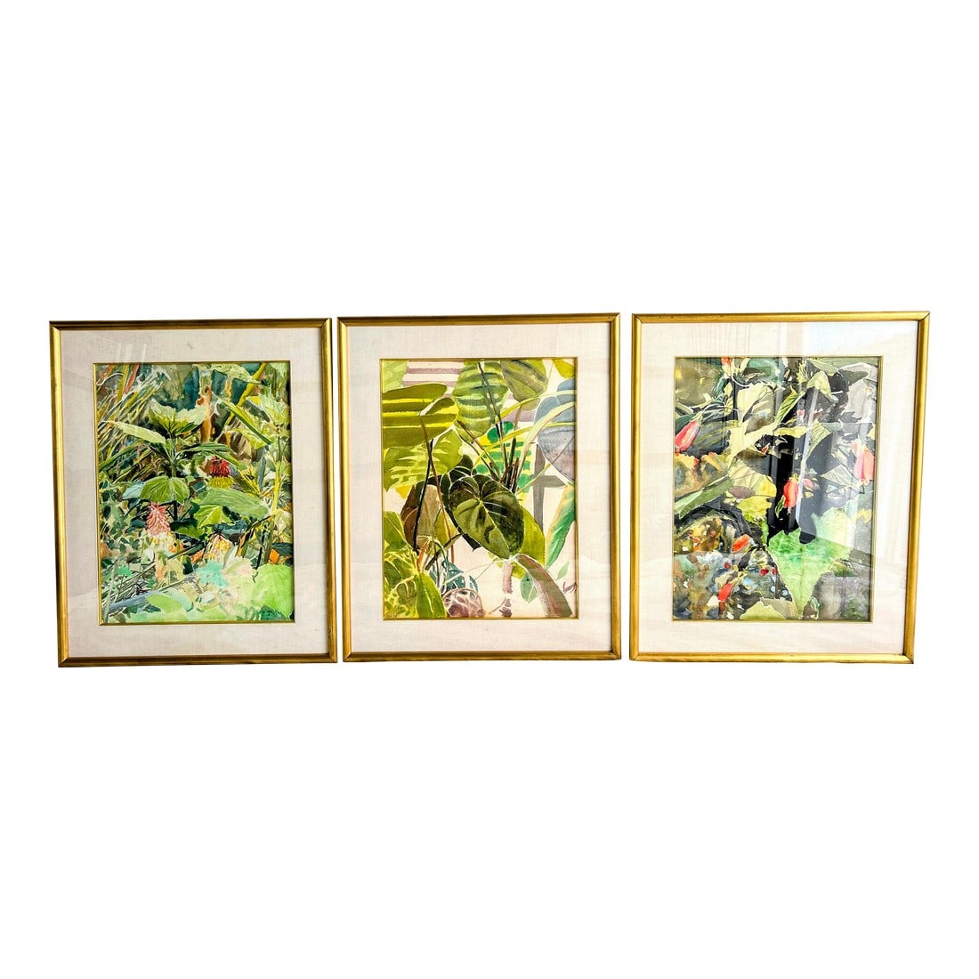 Original Signed Set of Three Roger Howrigan Botanical Watercolor Paintings: Original Signed Set of Three Roger Howrigan Botanical Watercolor Paintings. Artist/Designer; Manufacturer: Roger Howrigan (1943-1994) Marking(s); notes: two signed RH 78, one without visible