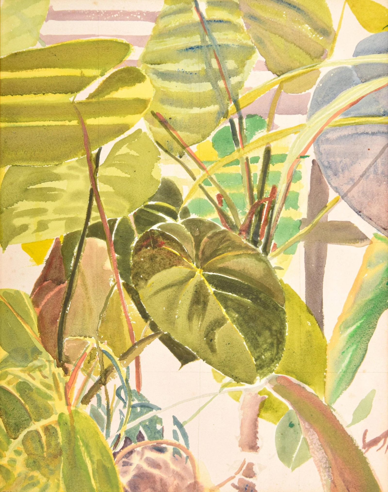 Original Signed Set of Three Roger Howrigan Botanical Watercolor Paintings - 5