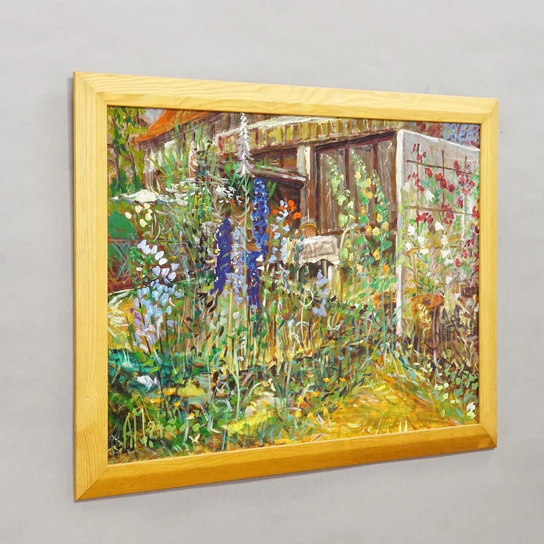 Impressionistic Oil Painting of a Garden Scenery, Alexander Michael 1994 - 2