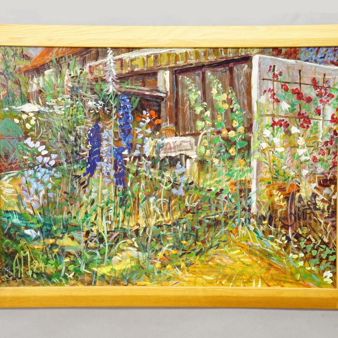 Impressionistic Oil Painting of a Garden Scenery, Alexander Michael 1994 - 3