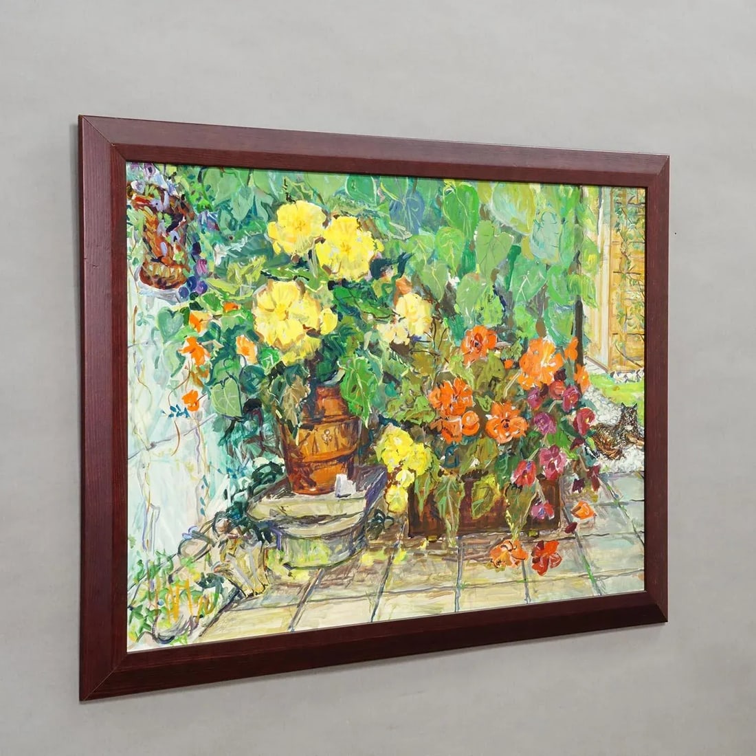 Impressionistic Oil Painting of a Garden Scenery, Alexander Michael 1996 - 3