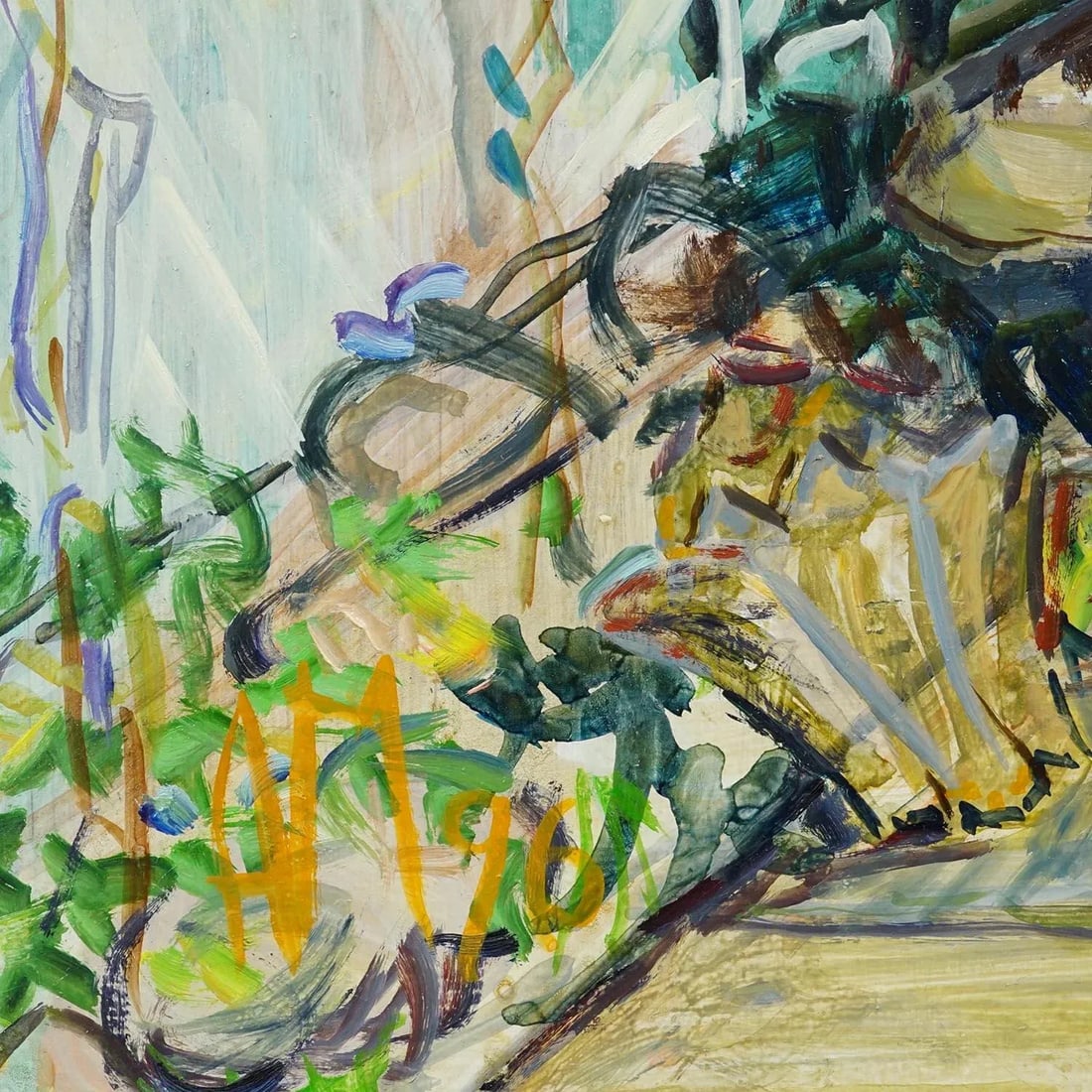 Impressionistic Oil Painting of a Garden Scenery, Alexander Michael 1996 - 5