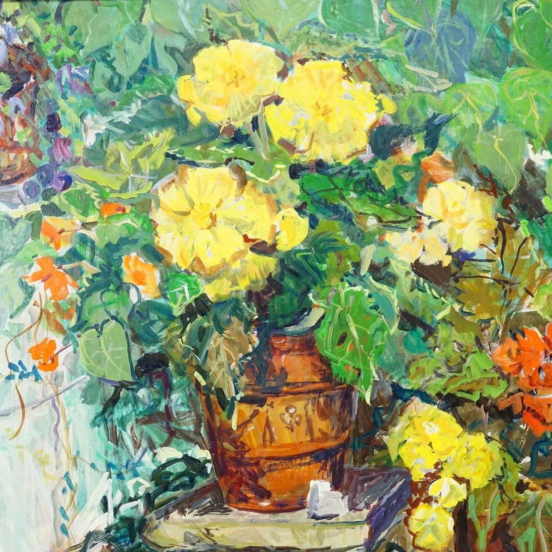 Impressionistic Oil Painting of a Garden Scenery, Alexander Michael 1996 - 7