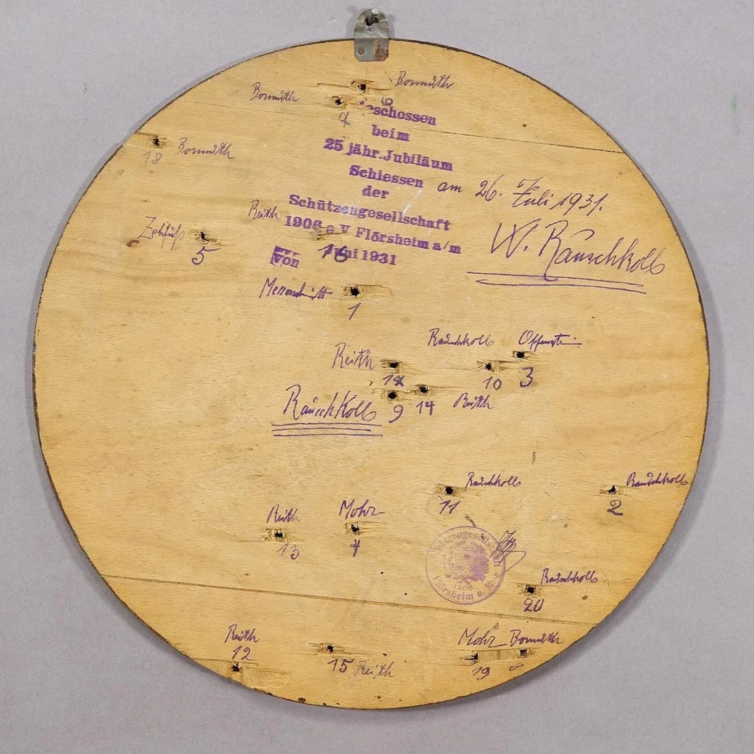Antique Honor Shooting Target Deer in Winter 1931 - 4