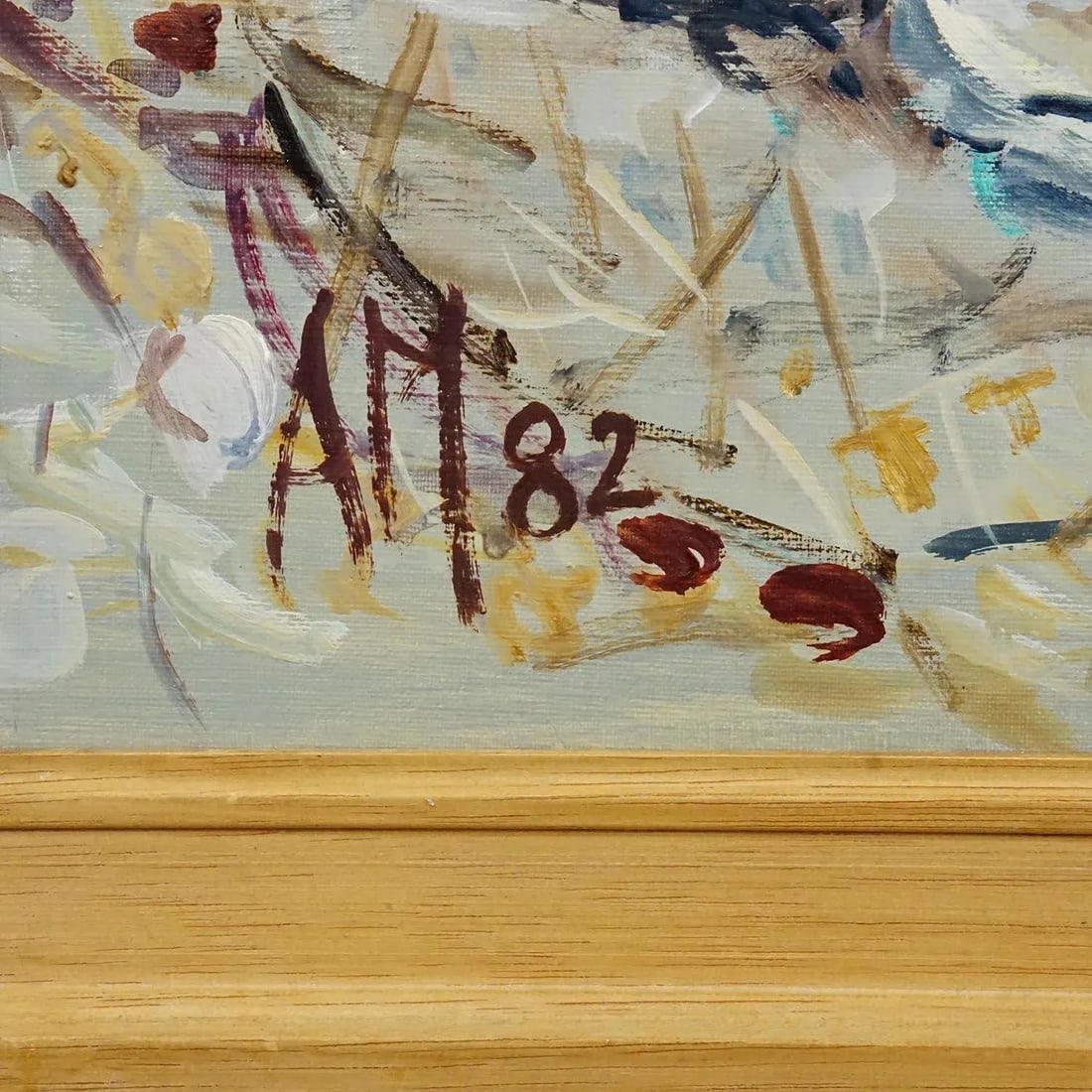Alexander Michael - Lake Chiemsee in Bavaria Oil on Canvas 1982 - 6