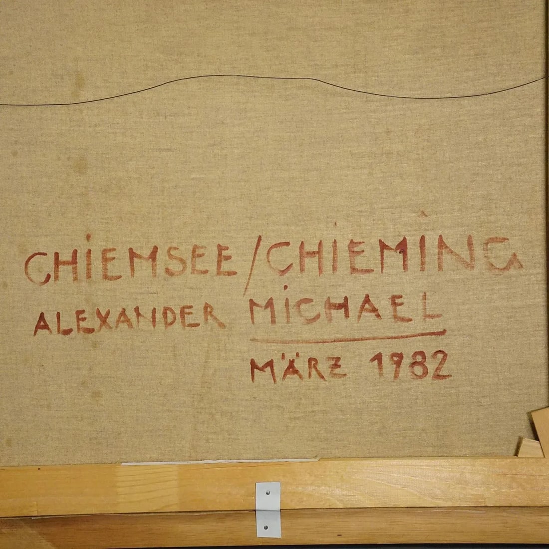 Alexander Michael - Lake Chiemsee in Bavaria Oil on Canvas 1982 - 7