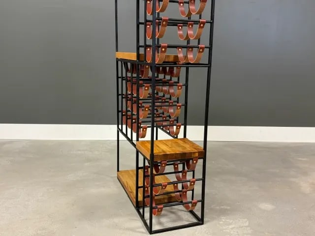 1960s Arthur Umanoff 40 Bottle Wine Rack - 2