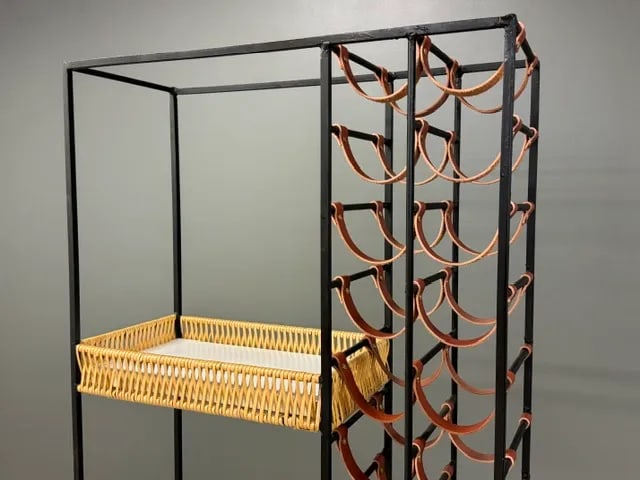1960s Arthur Umanoff 40 Bottle Wine Rack - 7