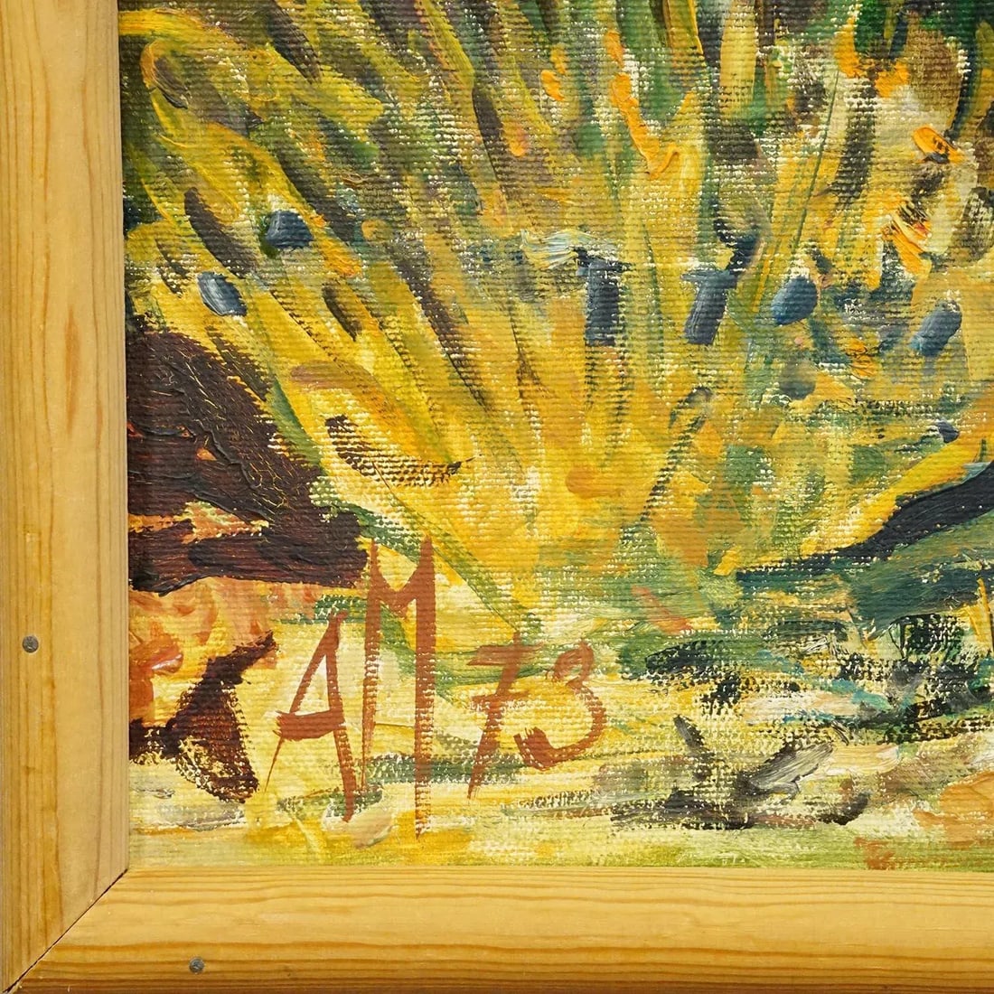 Alexander Michael Oil Painting of a Pine Grove Near Ostia, Italy 1973 - 4
