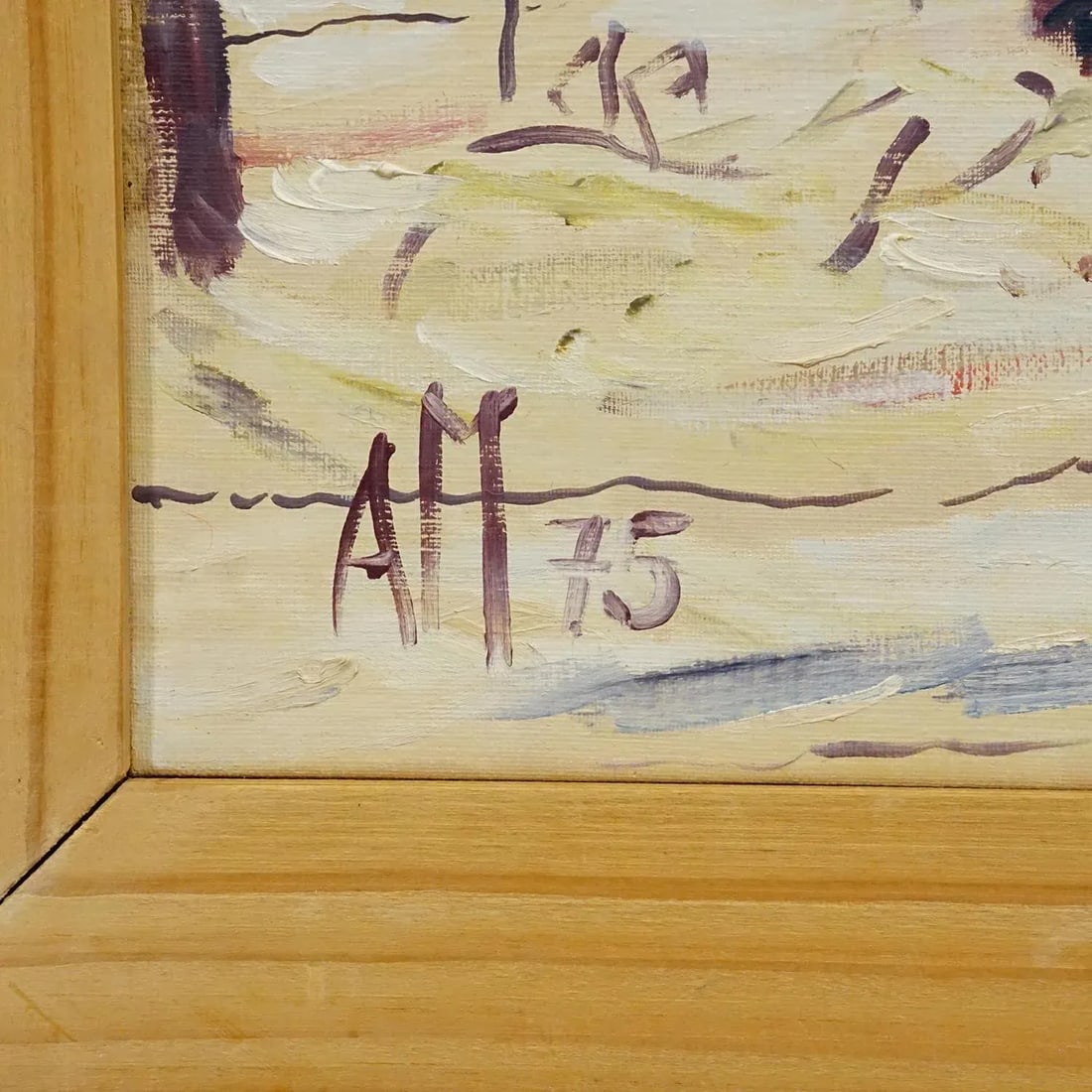 Alexander Michael Oil Painting of a Winterly Farmyard - 4