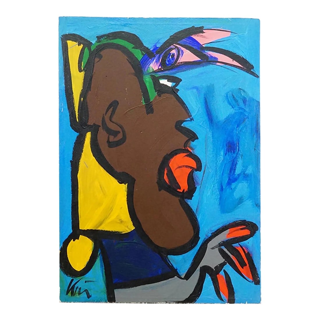 20th Century Abstact Oil Painting by Peter Robert Keil, Germany (1 of 8)