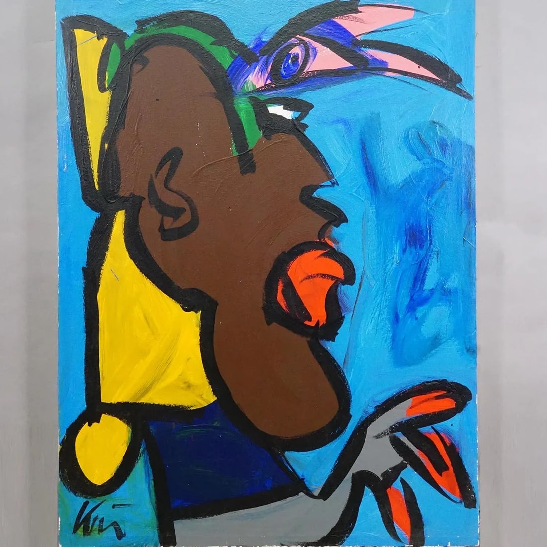 20th Century Abstact Oil Painting by Peter Robert Keil, Germany - 4
