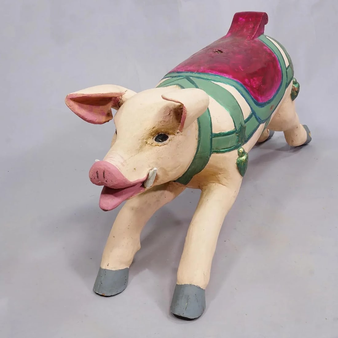 Great Antique Children Carousel Pig, Germany Ca. 1920s - 2